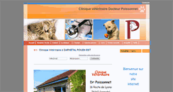 Desktop Screenshot of cliniqueveterinairepoissonnet.com